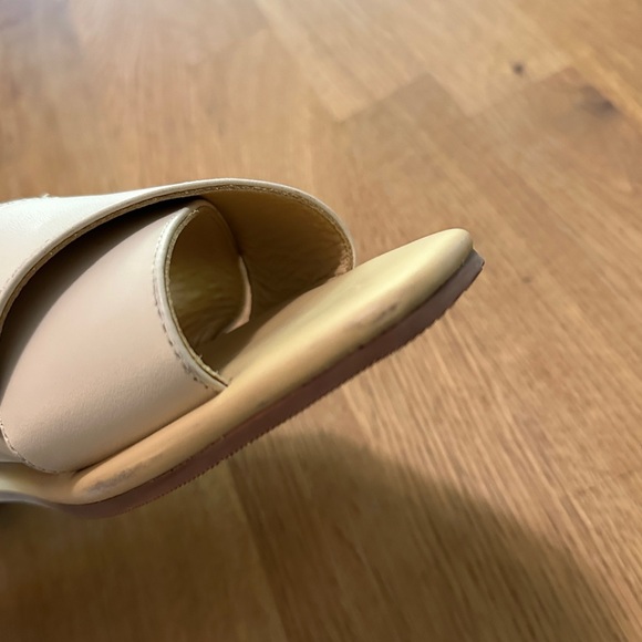 Nisolo 10 Leather All Day Cross Strap Sling Back Sandals in Bone - Picture 14 of 14